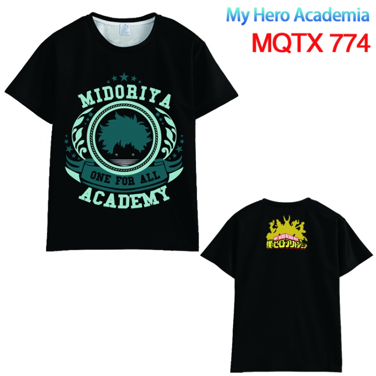 My Hero Academia Full color printed short sleeve t-shirt 10 sizes from XXS to XXXXXL MQTX774