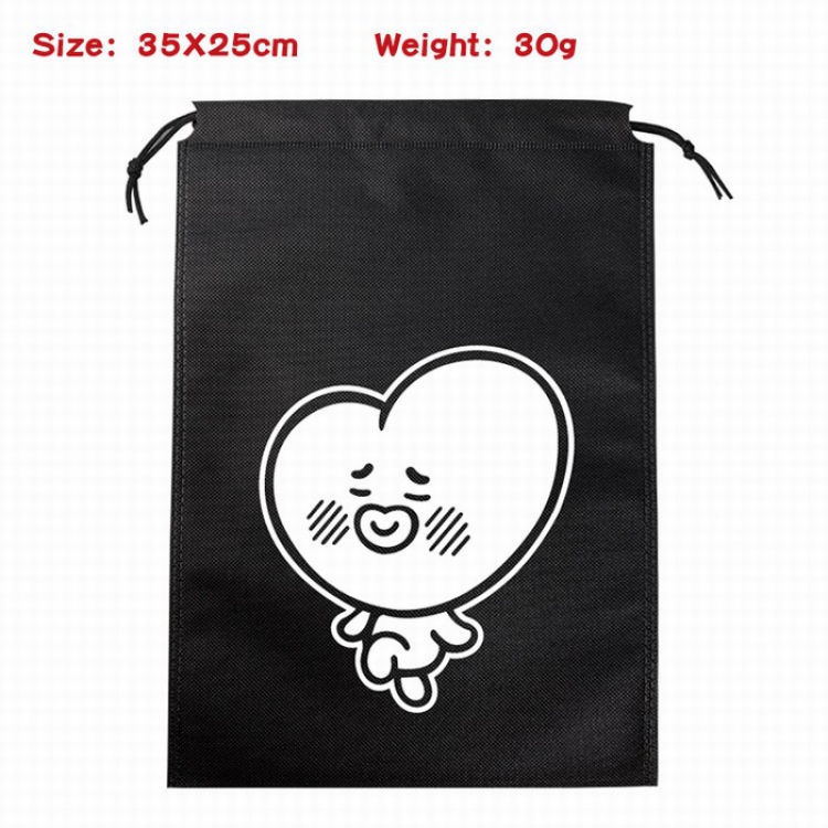 BTS Canvas drawstring storage pouch bag 35X25CM 30G Style 4