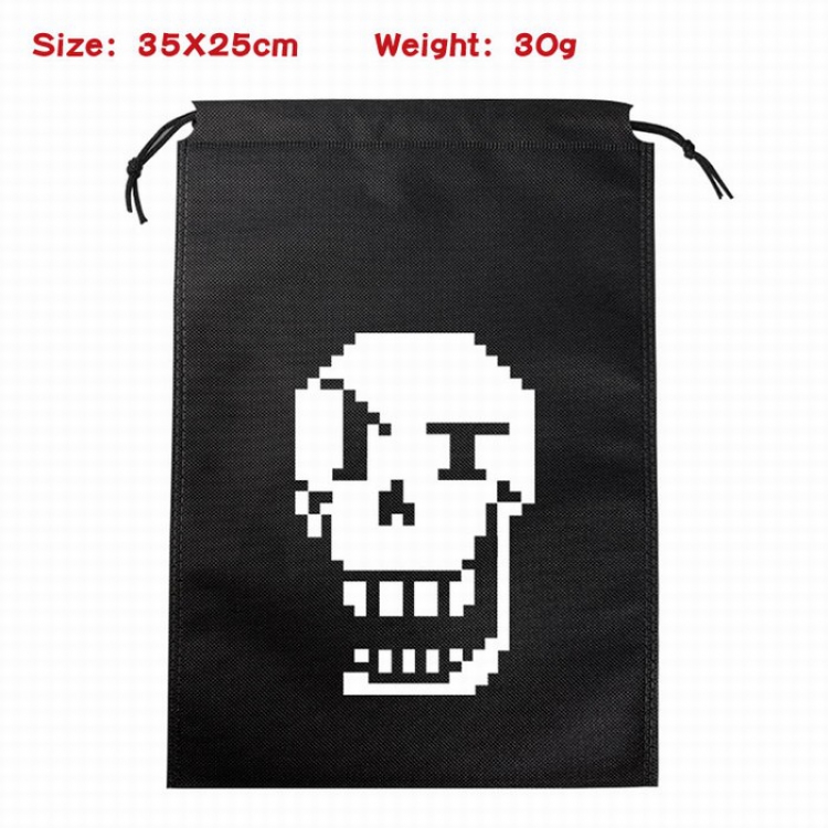Undertale Canvas drawstring storage pouch bag 35X25CM 30G Style 2