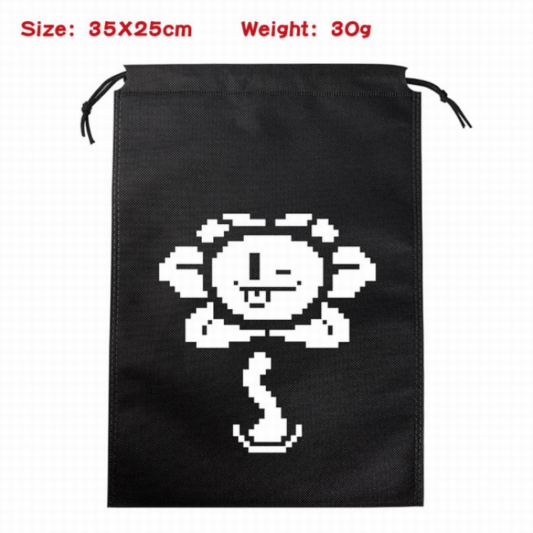 Undertale Canvas drawstring storage pouch bag 35X25CM 30G Style 1