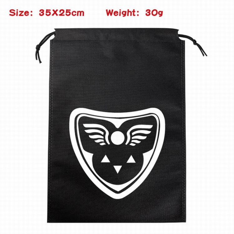 Undertale Canvas drawstring storage pouch bag 35X25CM 30G Style 4