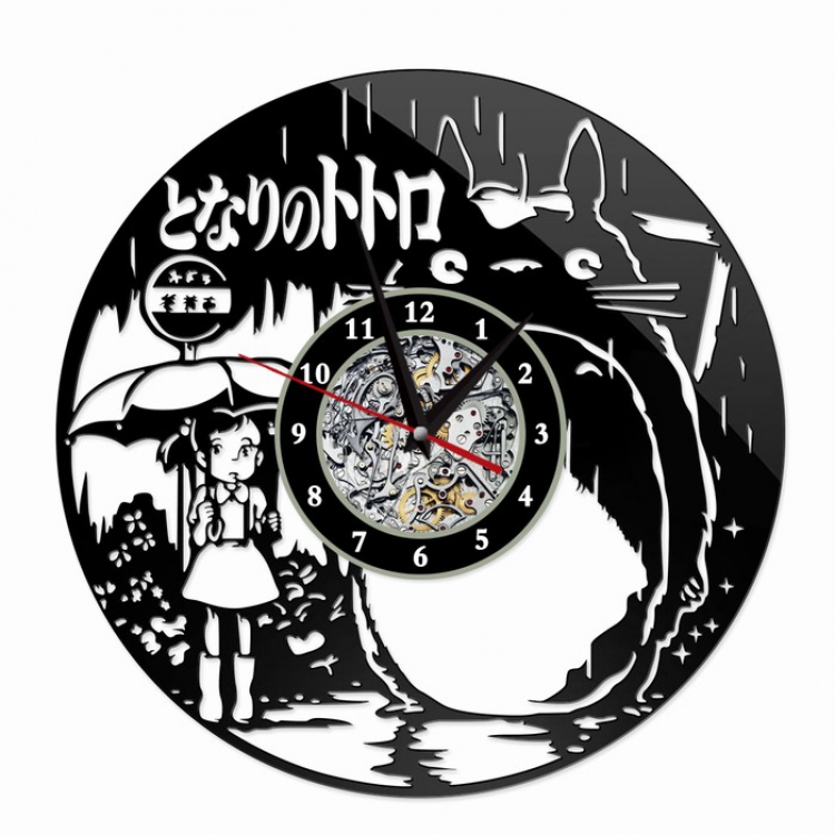 TOTORO Creative painting wall clocks and clocks PVC material No battery Style 10