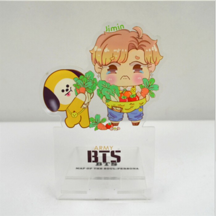 BTS BT21 Transparent Acrylic Mobile phone holder Style F
