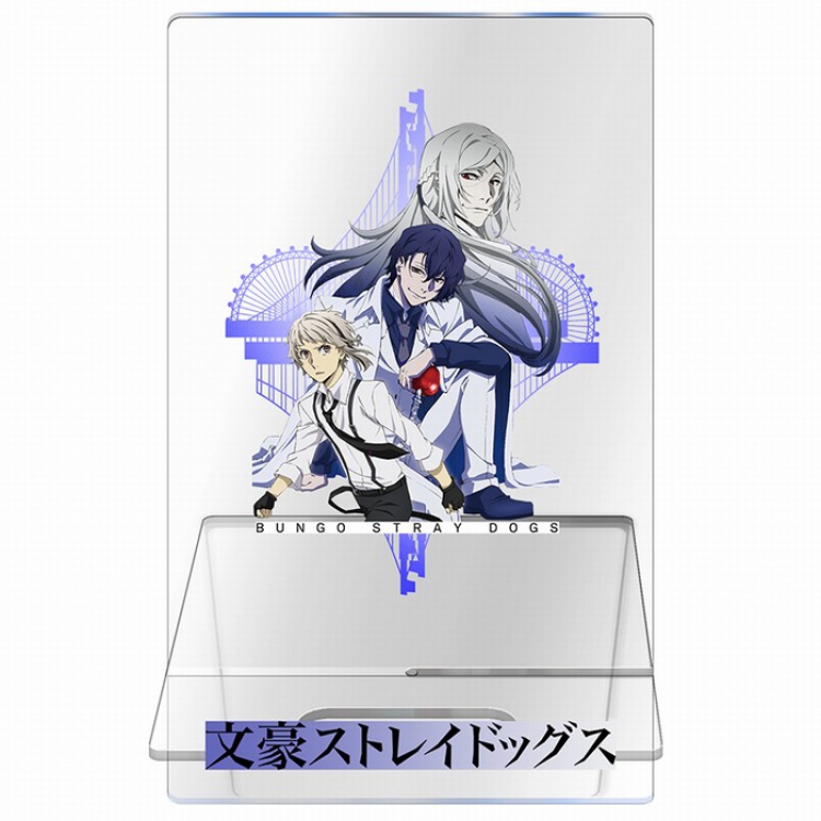 Bungo Stray Dogs Transparent acrylic phone holder 13CM Style D