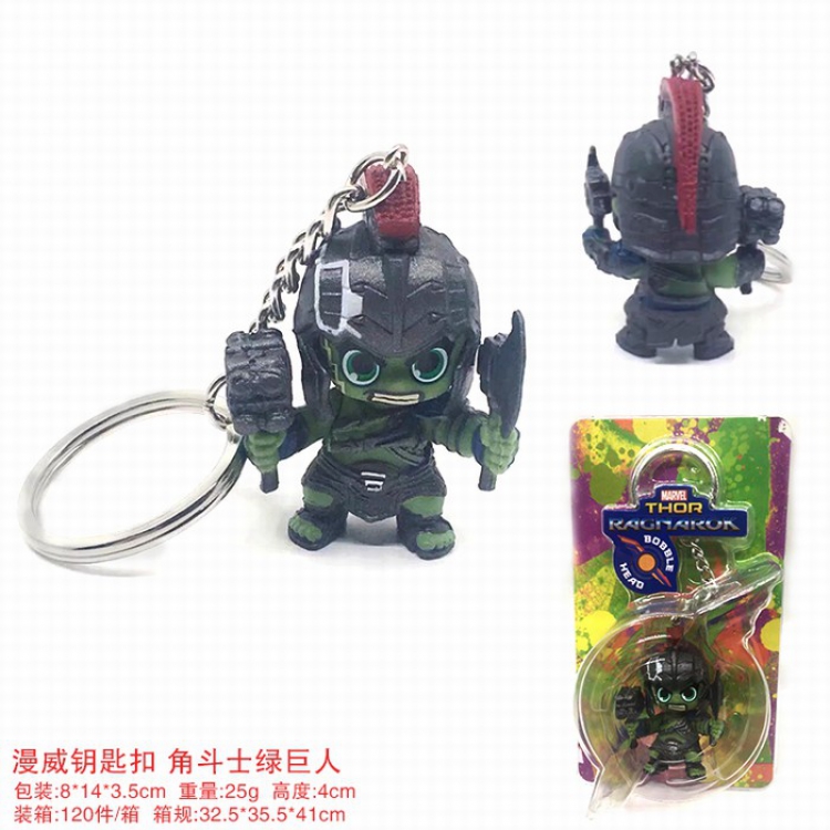 The Avengers Hulk Doll Keychain pendant 4CM a box of 120