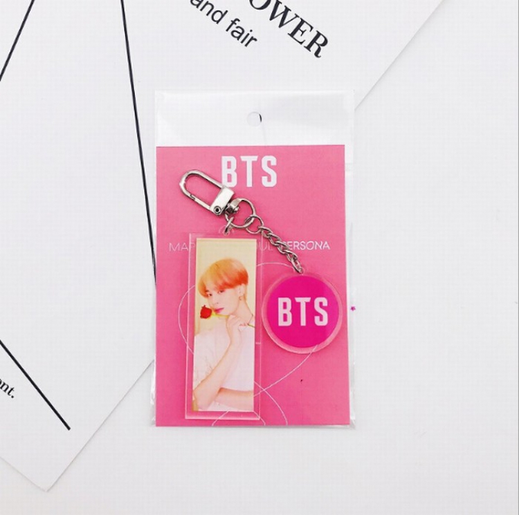 BTS Acrylic keychain pendant price for 5 pcs Style B
