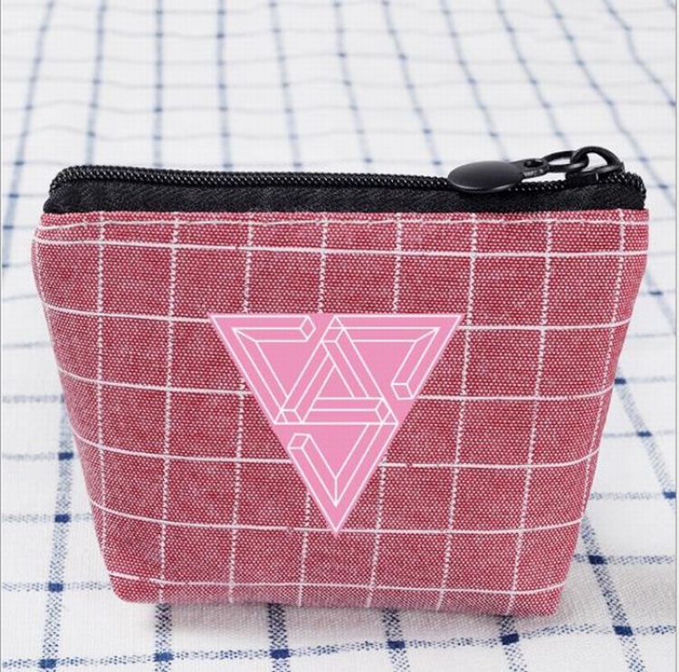 SEVENTEEN Korean stars Card pocket coin purse storage bag 10.5X8.5CM price for 5 pcs Style A