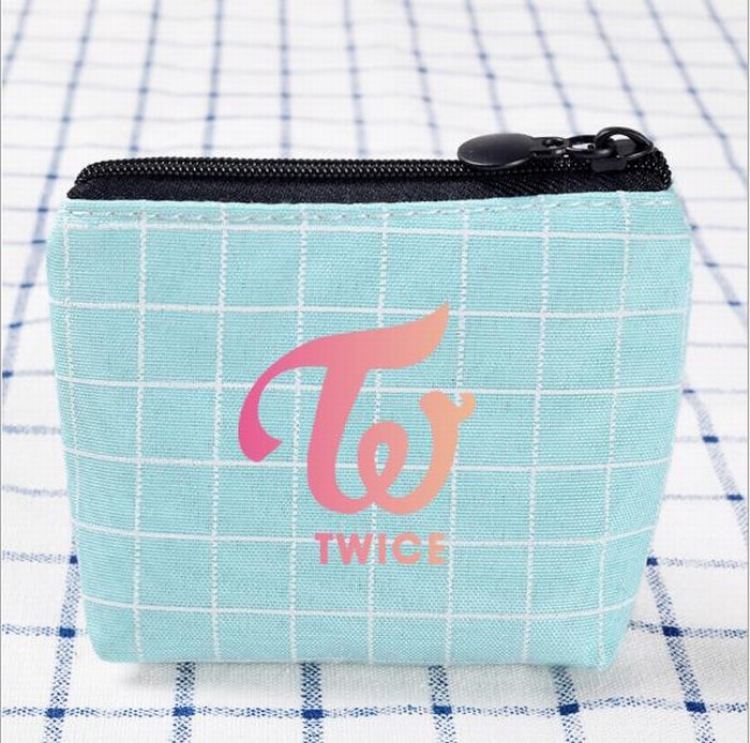 TWICE Korean stars Card pocket coin purse storage bag 10.5X8.5CM price for 5 pcs Style A