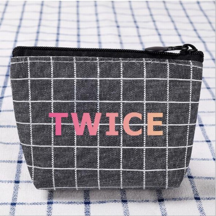 TWICE Korean stars Card pocket coin purse storage bag 10.5X8.5CM price for 5 pcs Style B