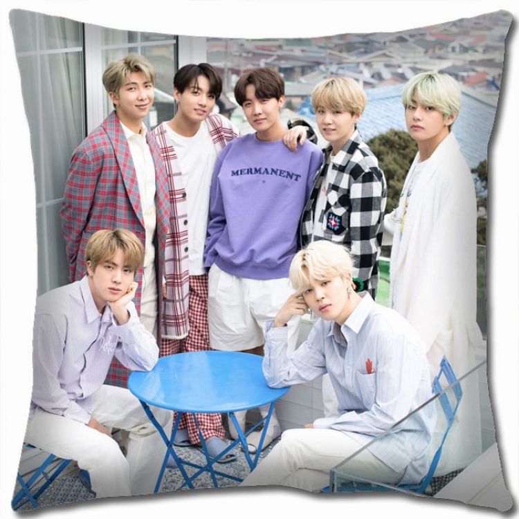 BTS Double-sided full color Pillow Cushion 45X45CM BS-286 NO FILLING
