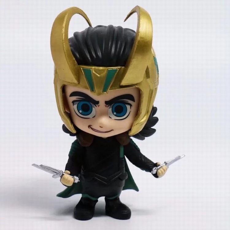 Loki Q version shaking head Boxed Figure Decoration 10CM a box of 90