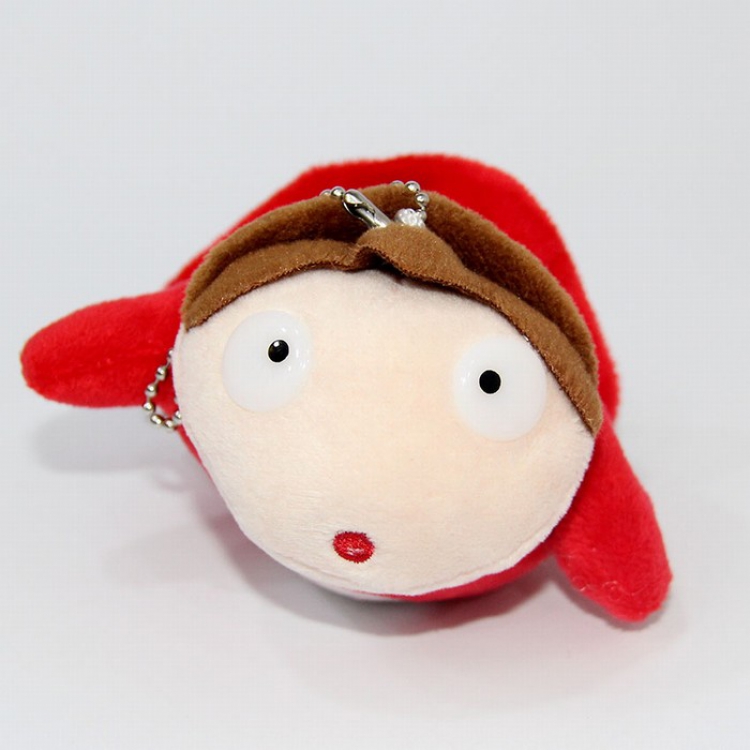 Ponyo on the Cliff Ponyo Plush Keychain pendant 10X8X5CM price for 10 pcs