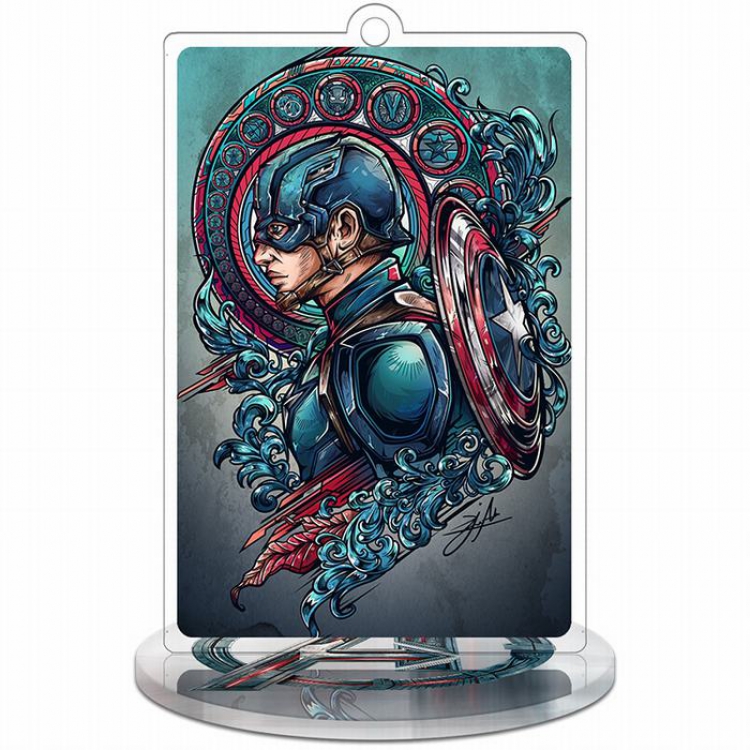 The avengers allianc Rectangular Small Standing Plates acrylic keychain pendant 9-10CM Style B
