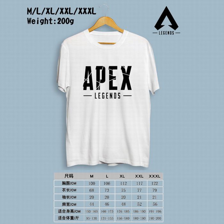 Apex Legends Printed round neck short-sleeved T-shirt M-L-XL-XXL-XXXL Style 2