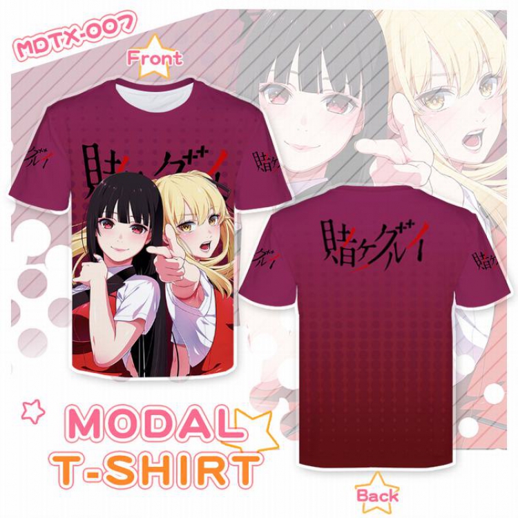 Gambling Full color modal T-shirt short sleeve XS-5XL MDTX007