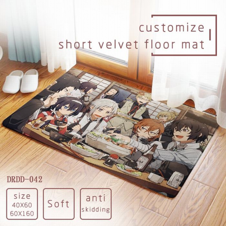 Bungo Stray Dogs Carpet rug Mats Floor mat 40X60CM DRDD042