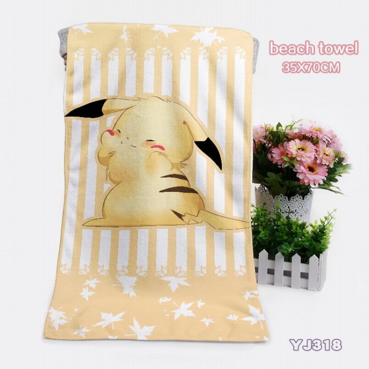 Pokemon Pikachu Towels Bath towels 35X70CM YJ318