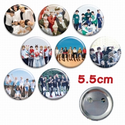 BTS a set of 8 Tinplate Badge ...