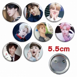 BTS a set of 8 Tinplate Badge ...