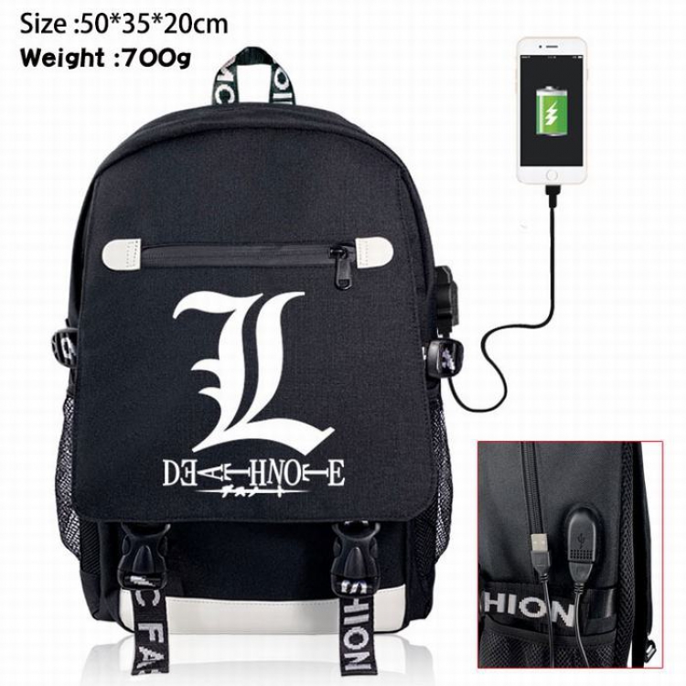 Death note Canvas Data line Backpack Bag