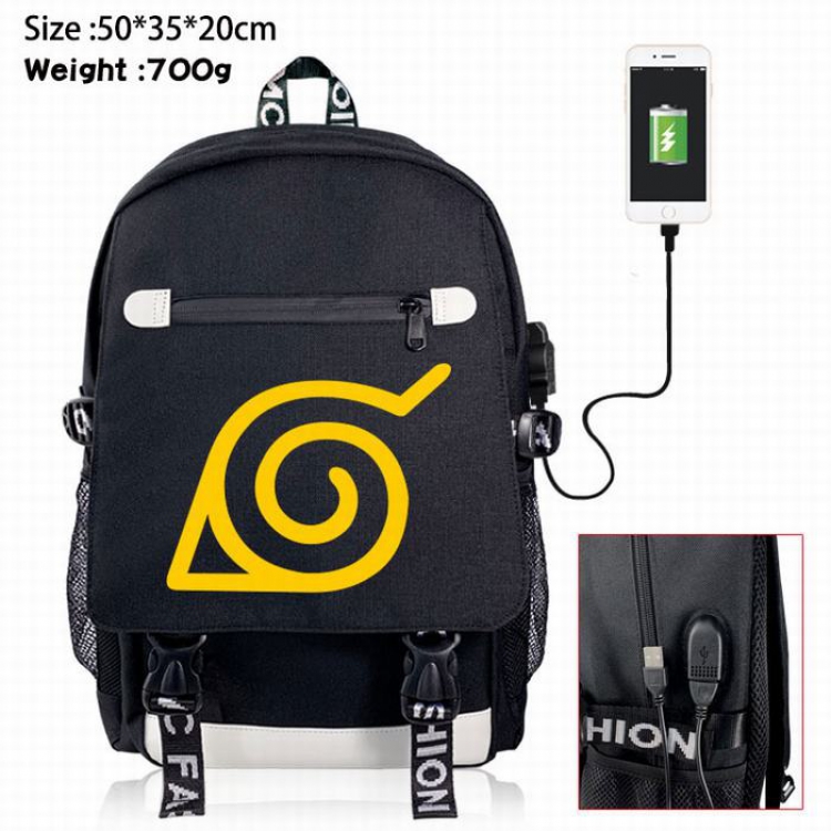 Naruto Canvas Data line Backpack Bag