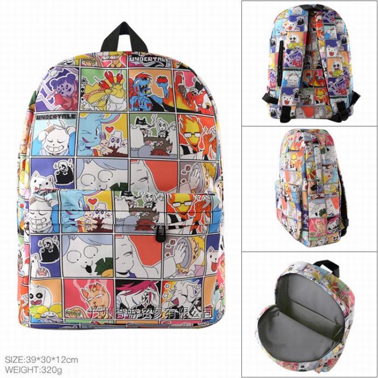 Undertale Cotton imitation nylon composite waterproof fabric Backpack bag