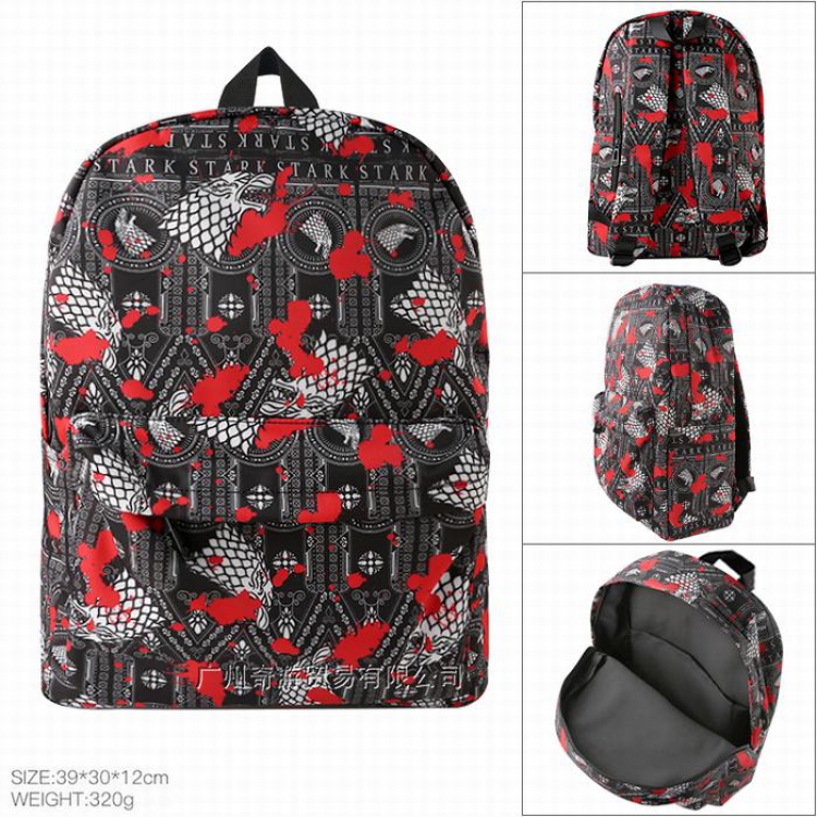 Game of Thrones Cotton imitation nylon composite waterproof fabric Backpack bag