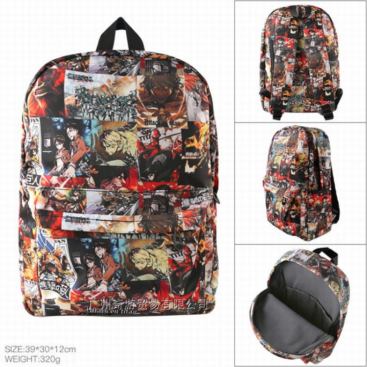 Shingeki no Kyojin Cotton imitation nylon composite waterproof fabric Backpack bag