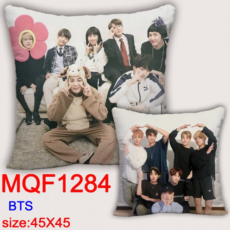 BTS Double-sided full color Pillow Cushion 45X45CM MQF1284