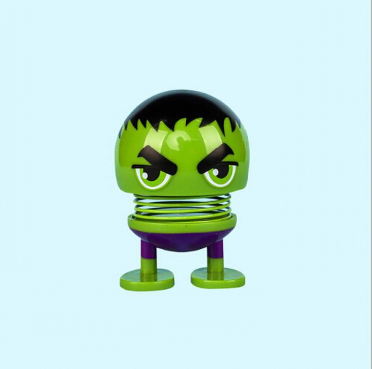 The Avengers Spring man Shake head Boxed Figure Decoration 10CM price for 3 pcs