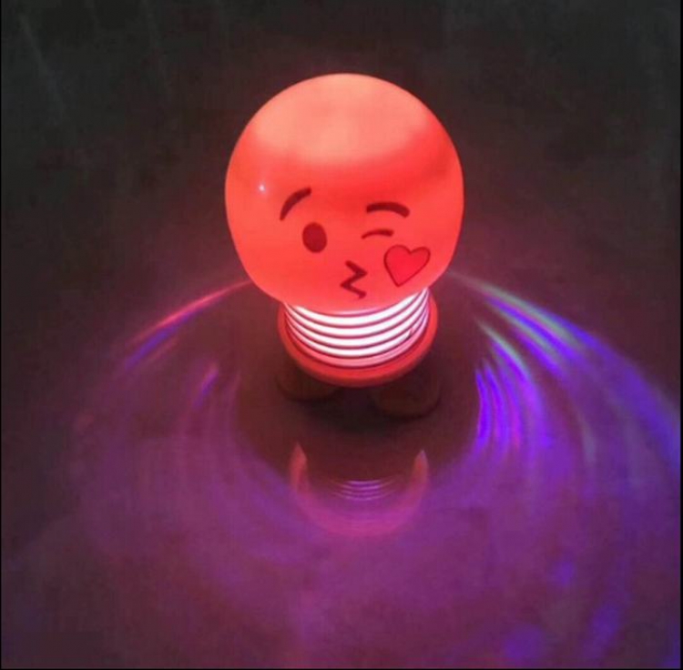 Emoticon Spring man Illuminate Shake head Boxed Figure Decoration 10CM price for 3 pcs
