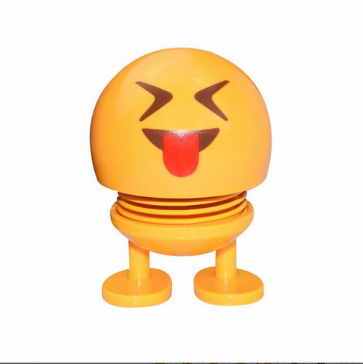 Emoticon Spring man Shake head Boxed Figure Decoration 10CM price for 3 pcs