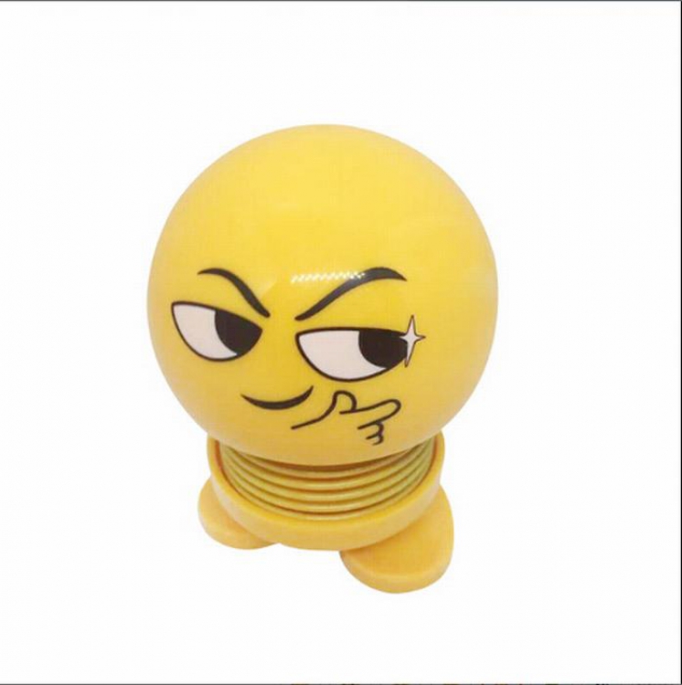 Emoticon Spring man Shake head Boxed Figure Decoration 10CM price for 3 pcs