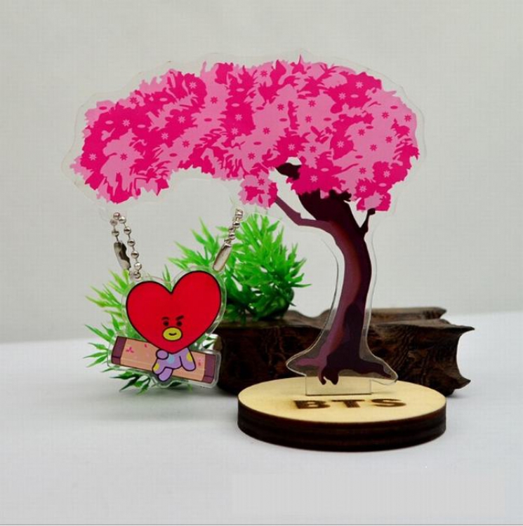 BTS BT21 Transparent acrylic Standing Plates With base price for 2 pcs Style C