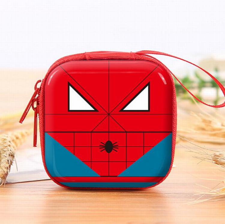 The avengers allianc Coin purse headphone bag storage box Wallet OPP bag price for 3 pcs 7X7X3.5CM