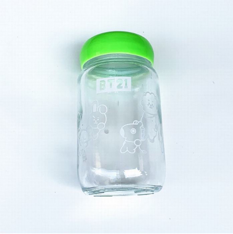 BTS BT21 Glass cup Water cup kettle price for 2 pcs 13CM 400ML