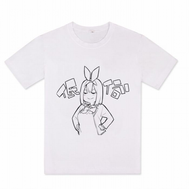 The Quintessential Quintuplets Printed Short Sleeve T-Shirt M L XL XXL