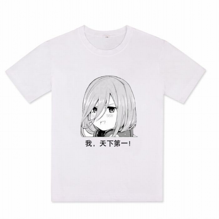 The Quintessential Quintuplets Printed Short Sleeve T-Shirt M L XL XXL