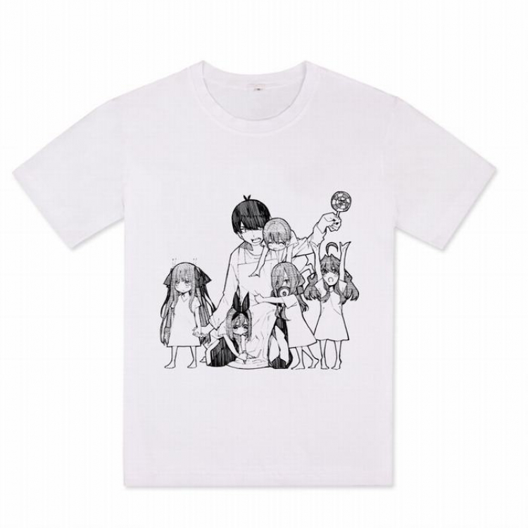 The Quintessential Quintuplets Printed Short Sleeve T-Shirt M L XL XXL