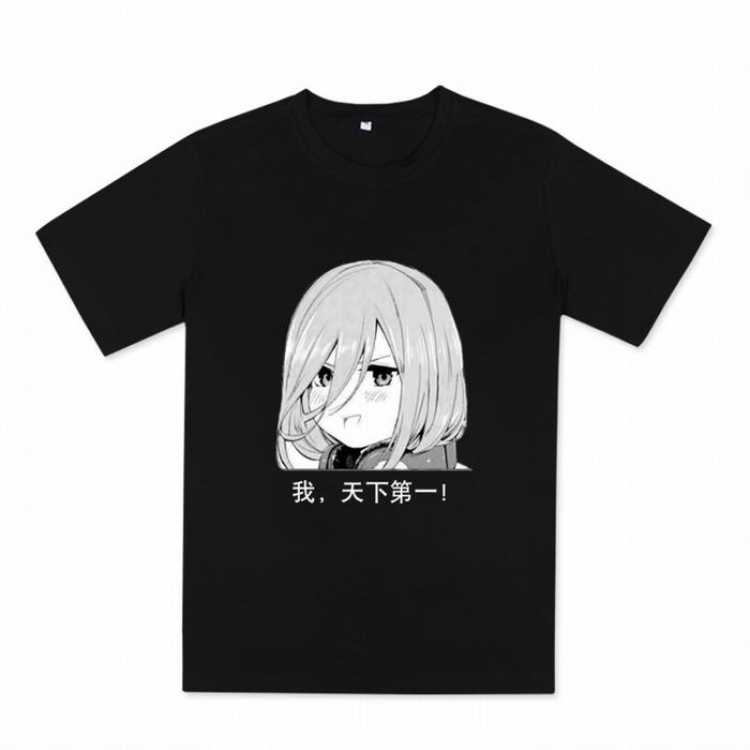 The Quintessential Quintuplets Printed Short Sleeve T-Shirt M L XL XXL