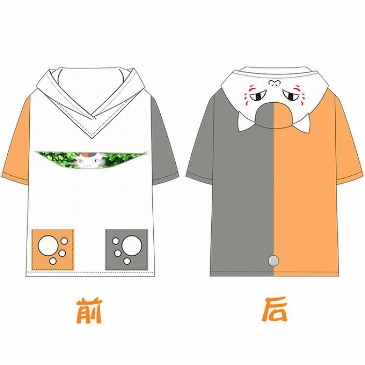Natsume_Yuujintyou Short Sleeve T-Shirt Hoodie M L XL XXL