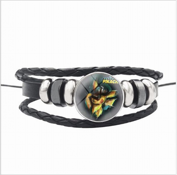 Pokémon Detective Pikachu Black woven bracelet price for 5 pcs 26CM 15G
