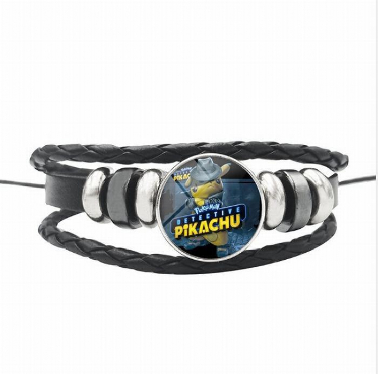 Pokémon Detective Pikachu Black woven bracelet price for 5 pcs 26CM 15G