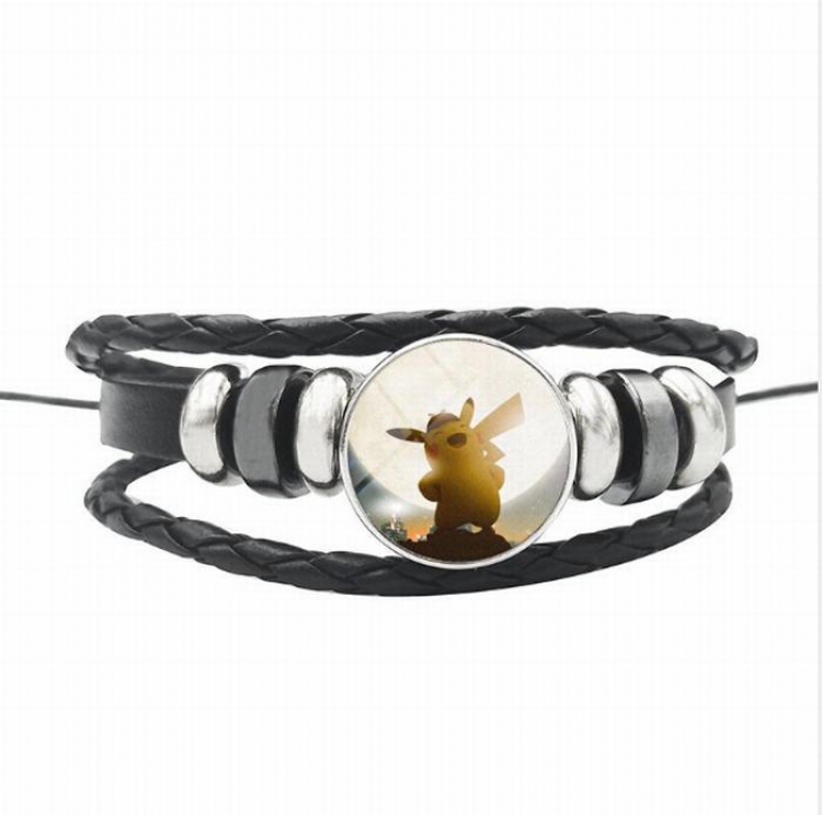 Pokémon Detective Pikachu Black woven bracelet price for 5 pcs 26CM 15G