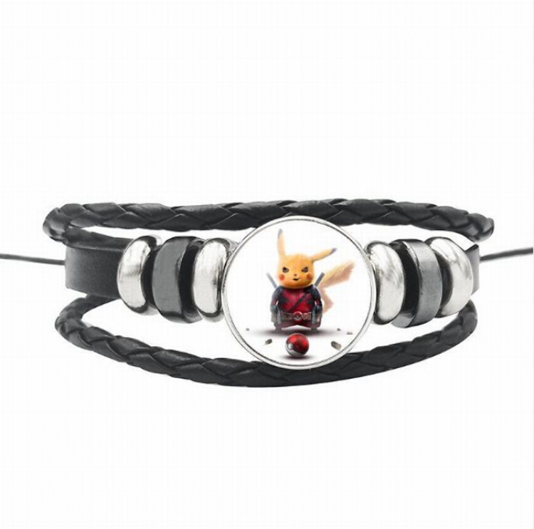 Pokémon Detective Pikachu Black woven bracelet price for 5 pcs 26CM 15G