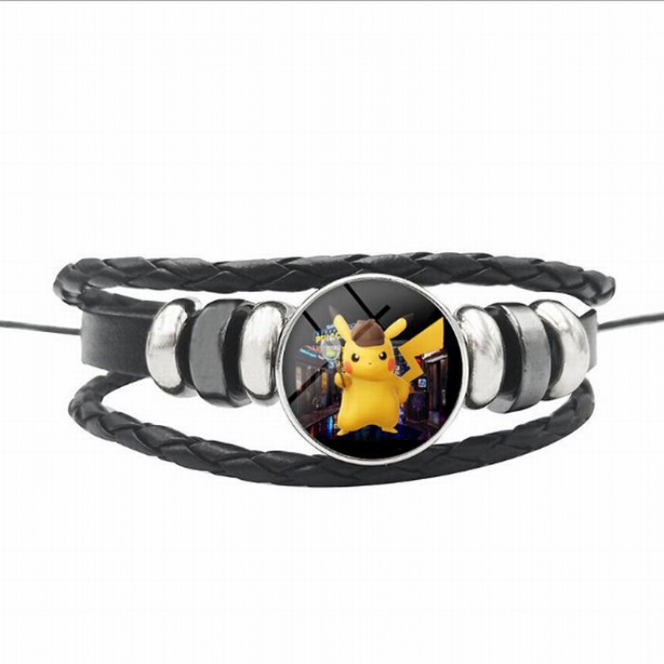Pokémon Detective Pikachu Black woven bracelet price for 5 pcs 26CM 15G