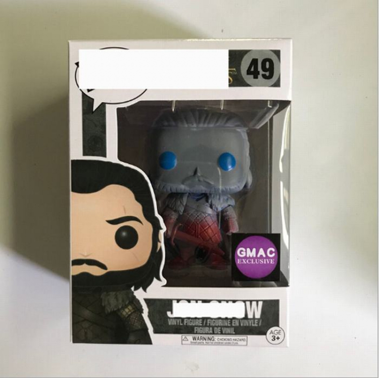 Game of Thrones Funko POP 49 Jon Snow Boxed Figure Decoration 10CM
