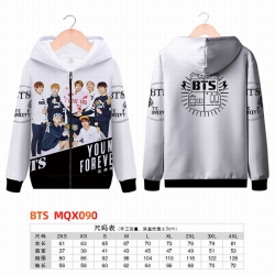 BTS Full color zipper hooded P...