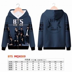 BTS Full color zipper hooded P...
