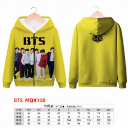 BTS Full color zipper hooded P...
